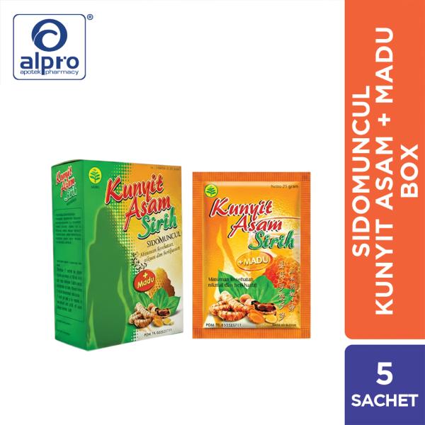 Sidomuncul Kunyit Asam Sirih + Madu 5 Sachet